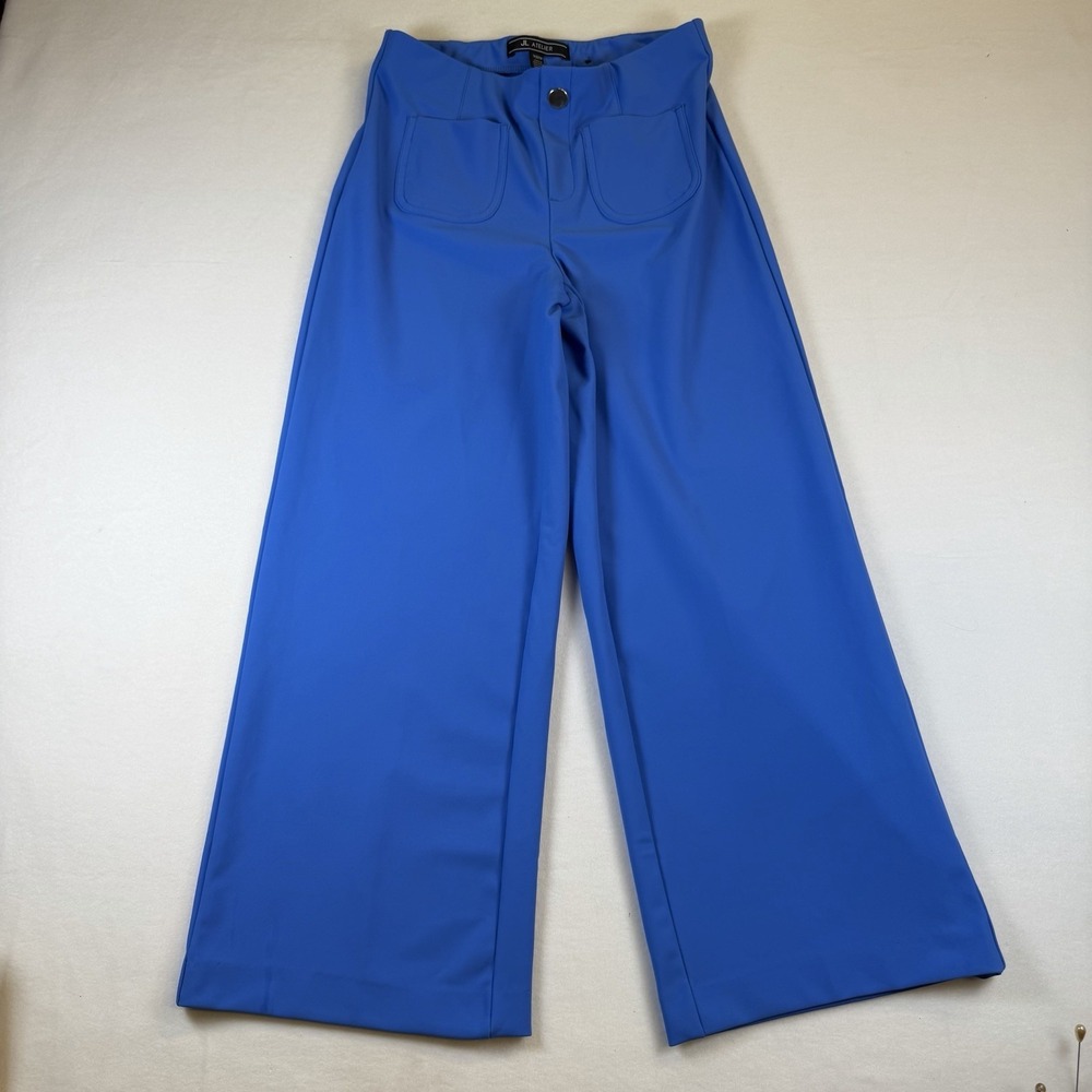blue Atelier wide leg cropped pants featuring a high waist - Picture 2 of 8